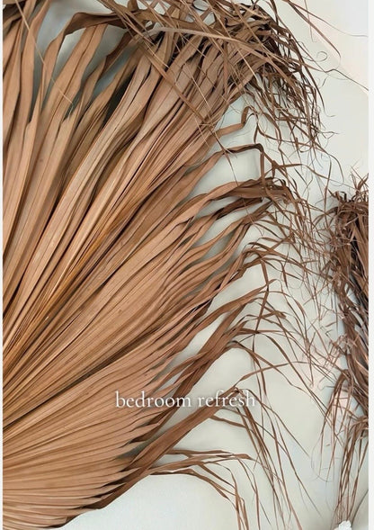 2 Jumbo Set of Dried Palm Leaves Decor, DIY Decor Material for Outdoor and Indoor, Boho Rustic Wedding Backdrops & Photoshoot Props