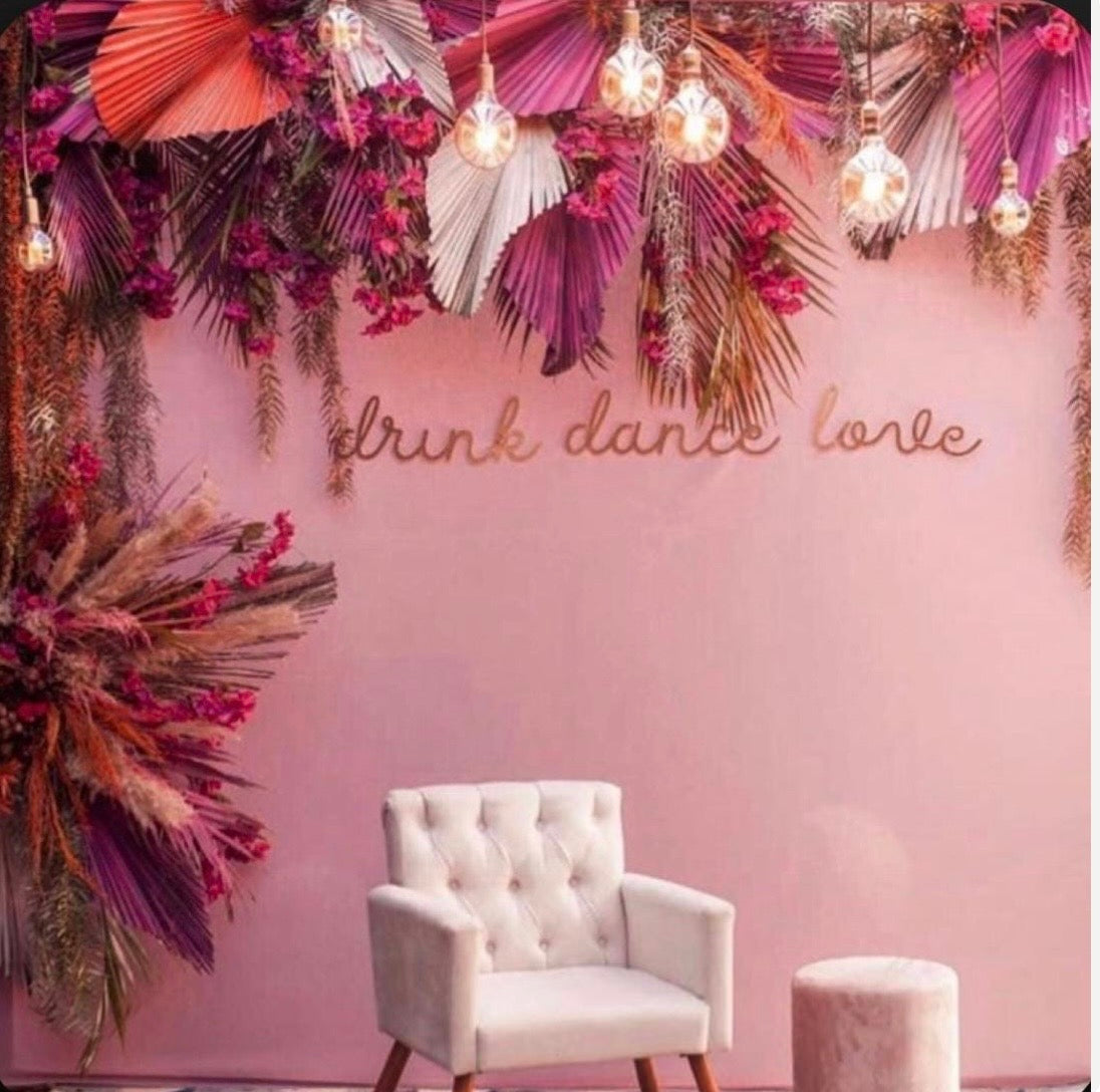 Includes 3 Palms: 12"W X 17"L Medium PINK Dried Palm Leaf | Palm Fan | Tropical Decor | DIY Floral Arrangements | Home | Party | Wedding | Boho Decor | Free Ships Flat, Ready to Use! 3 PCS