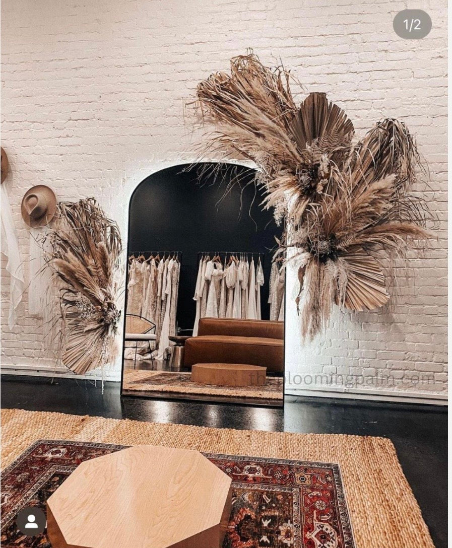 Giant Set of 5 Dried Palm Leaves, Wedding Arrangements, DIY Wedding Decor for Outdoor & Indoor, Boho Wedding Backdrops, XL Photoshoot Props
