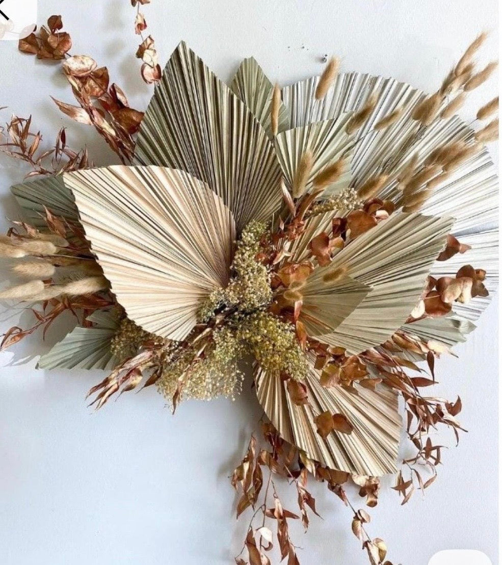 20X15" LARGE Natural Sun-Dried Boho-Style Palm Leaf Home Decor, Free Shipping!