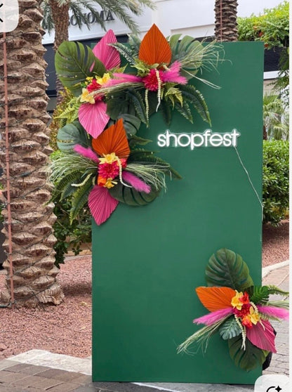 Includes 3 Palms: 12"W X 17"L Medium PINK Dried Palm Leaf | Palm Fan | Tropical Decor | DIY Floral Arrangements | Home | Party | Wedding | Boho Decor | Free Ships Flat, Ready to Use! 3 PCS