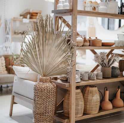 3ft. JUMBO Palm Leaf, Wispy-Ended Dried Palm Leaves, Beige Palm, Natural Sun-Dried Palm Leaf, 🌿 Luxe Dried Palm Leaves – Natural Minimalist Statement Décor